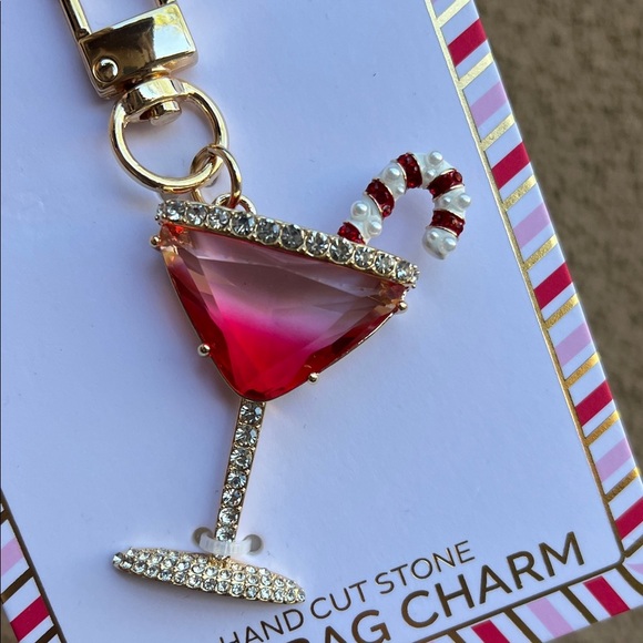 True To Form | Whimsical Candy Cane Martini Bag Charm - Picture 8 of 10